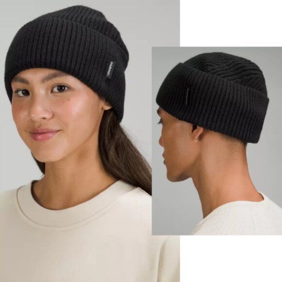 Lululemon Athletica Ribbed Merino Wool-Blend Knit Beanie 2310 - Picture 2 of 7